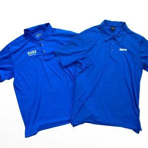 Nike Duke Blue Devils Basketball Polo plus ESPN Oakley Polo, men’s large
